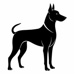 black dog vector file and  Silhouette