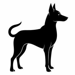 black dog vector file and  Silhouette