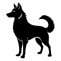 black dog vector file and  Silhouette