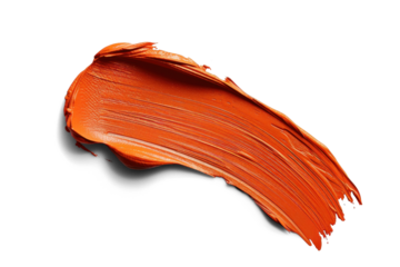 Orange Paint Brush Stroke
