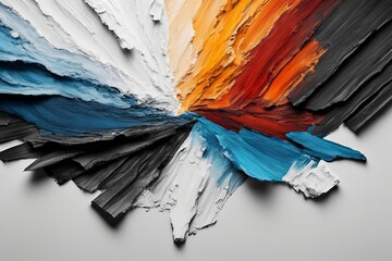 Obraz premium Abstract Art. Textured impasto paintings. Modern abstract background