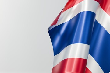 Thailand Flag Copy Space design 3d Illustration Stock Image 