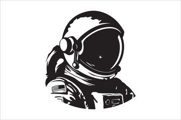 Blast Off into Space: Chic Astronaut T-Shirt Design