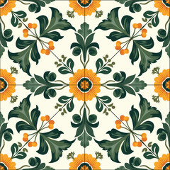 Seamless pattern with flowers and leaves. Floral pattern for wallpaper or fabric