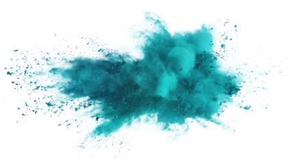 Turquoise Powder Explosion