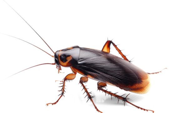 Cockroach isolated on transparent background