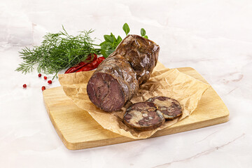 Kazy - traditional asian horse meat sausage
