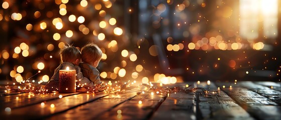 Obraz premium Genuine expressions in candid moments at a family gathering, illuminated by natural light, focus on, celebration theme, dynamic, overlay, with a backdrop of a festive dining table