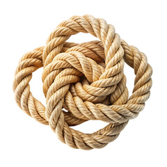 rope knots on transparent background