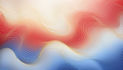 Fototapeta premium red, white, blue and gold wavy background