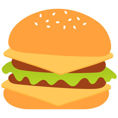 cheese hamburger illustration 