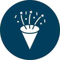 Party Propper  Glyph Circle Icon