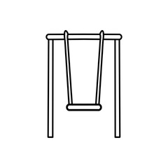Swing. Single icon. Vector illustration.