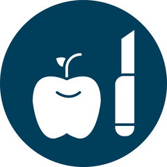 Healthy Eating  Glyph Circle Icon