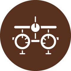 Optometrist  Glyph Circle Icon