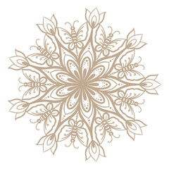 Beautiful style ornament mandala design