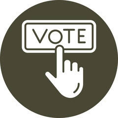 Election  Glyph Circle Icon