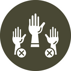 Absenteeism  Glyph Circle Icon