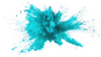 Turquoise Paint Explosion