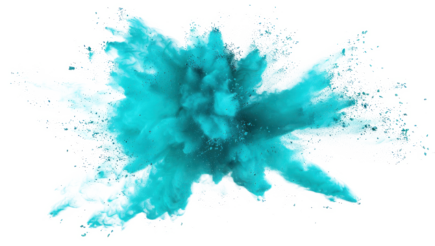 Turquoise Paint Explosion