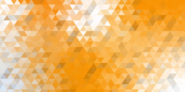 Abstract light orange triangle Background Design. abstract Low Polygon gradient Generative Art background illustration. Colorful Polygonal Mosaic Background, Perfect For Wallpaper Template design.