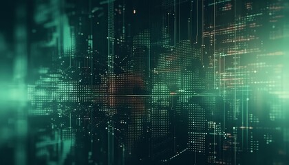 Fototapeta premium abstract background image resembling modern technology, subtle colours, dark, AI , generated by AI. High quality photo