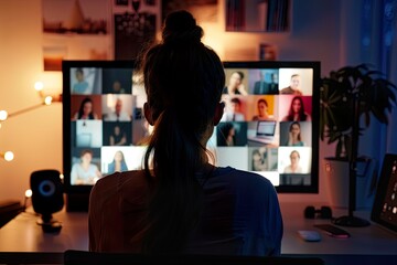 Woman on a Video Call