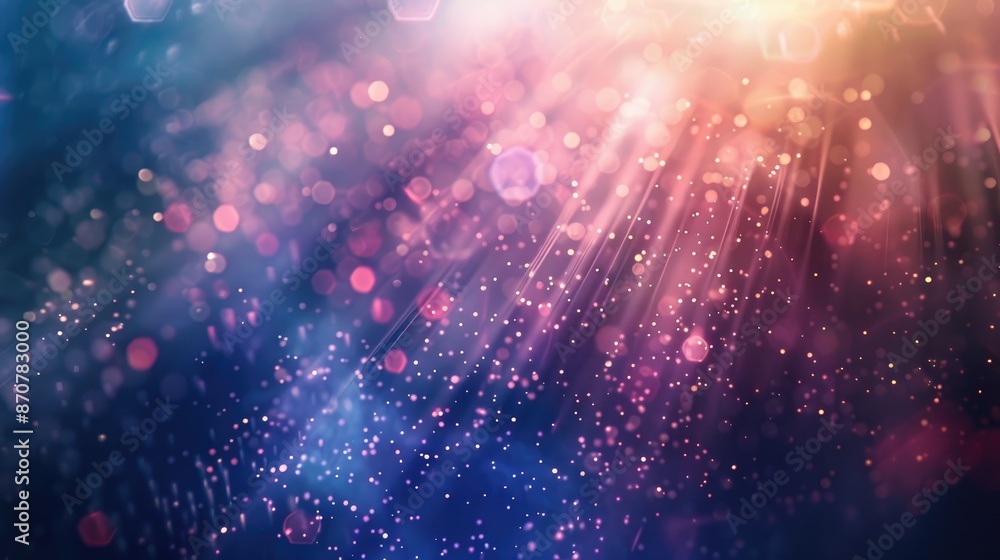 Poster ethereal abstract background with subtle light flares and a glowing effect, creating a calming and w