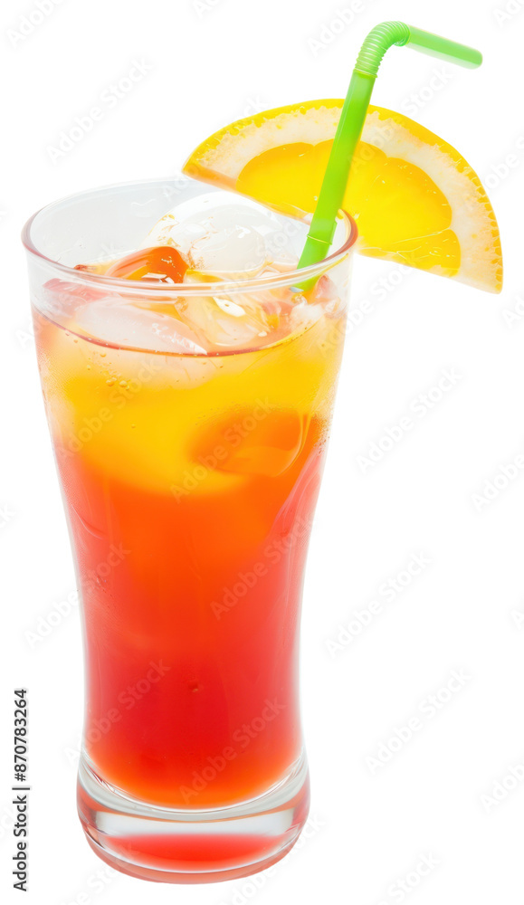 Canvas Prints png refreshing citrus cocktail with ice