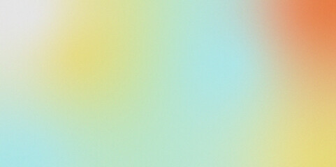 Digital grainy gradient with a colorful soft noise effect. Vintage Grunge Texture Pattern in past, yellow, orange Tones for Artful Wallpaper. Gradient blur, noise, grain, texture. abstract background.