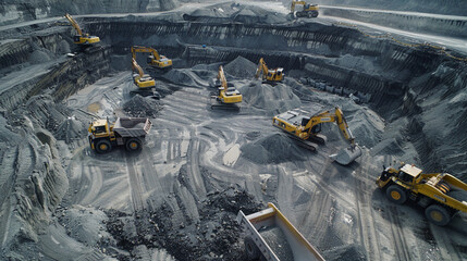 A Tongli Heavy Industry TLD90 wide-body mining truck drives on the work surface, with an excavator shoveling rock