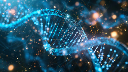AI software analyzing genetic data for rare disease identification.