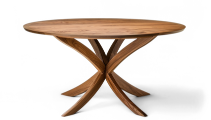 Modern Wooden Round Table
