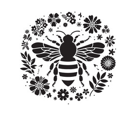 bee clipart vector design,awesome hiking svg,high resolution printable hiking atwork