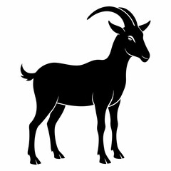 silhouette of a goat vector