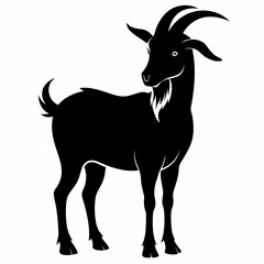 silhouette of a goat vector