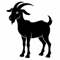 silhouette of a goat vector