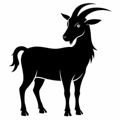 silhouette of a goat vector