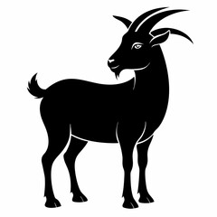 silhouette of a goat vector