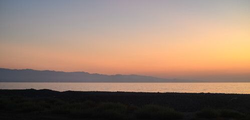 Obraz premium Cyprus - Amazing sunset in the coast