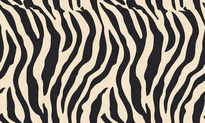seamless zebra skin pattern background . stripe animal jungle texture zebra isolated vector