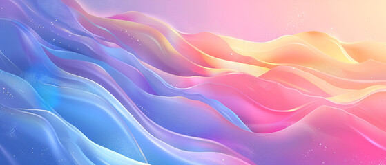 Wave fluid with distorted lines ,Striped geometric poster in red, yellow and orange colors for design ,abstract background with smooth silk or satin in pink and blue colors
