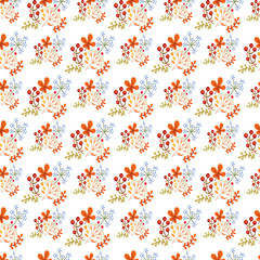 Flat pattern design for autumn season celebration