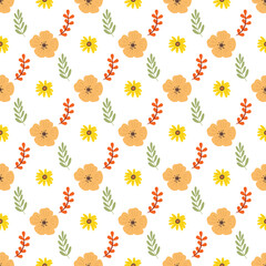 Flat pattern design for autumn season celebration
