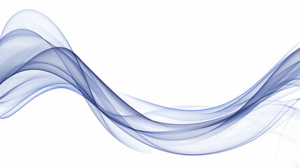 Abstract black and blue line trajectory white background