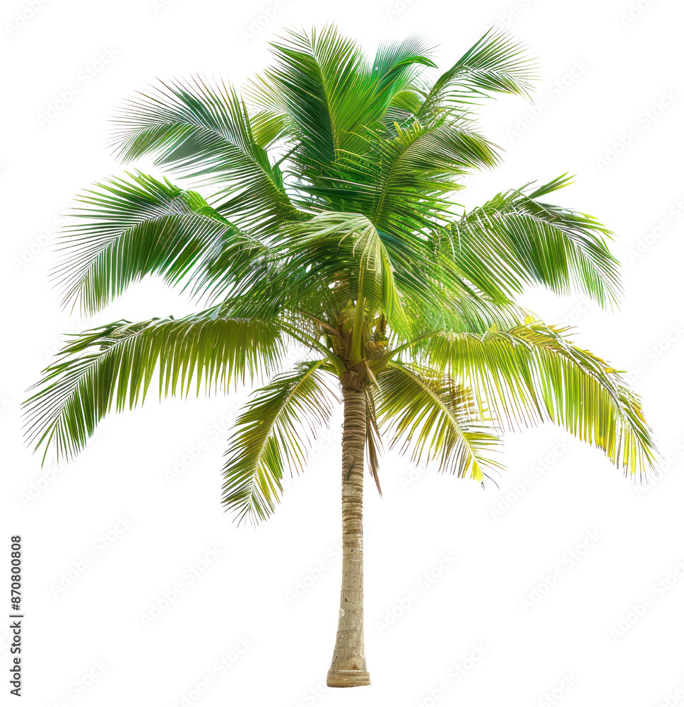 Sticker PNG  Tropical palm tree isolated background