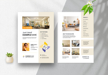 RealEstate Agent Flyer Layout