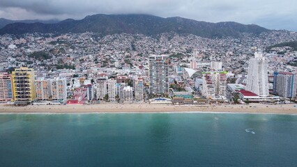 DRONE PHOTOGRAPHY IN ACAPULCO BAY, GUERRERO, MEXICO