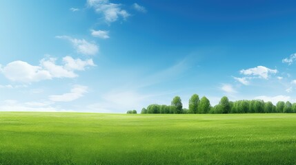 Fototapeta premium photo blue sky and grass