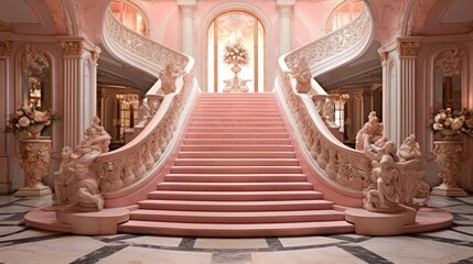 mansion pink marble